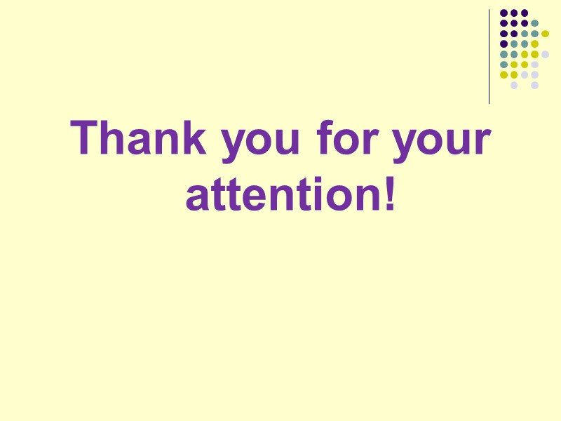 Thank you for your attention!